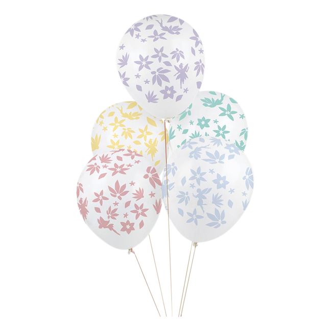Bedruckte Luftballons Feen - 5er-Set