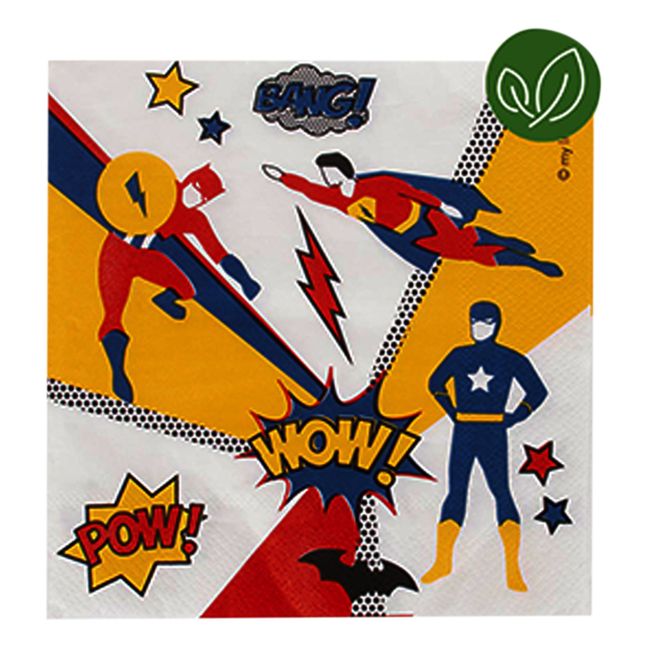 Servilletas de papel Superhéroes - Lote de 20