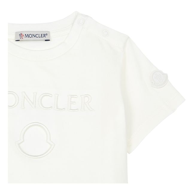 T-Shirt Unifarben Logo | Weiß