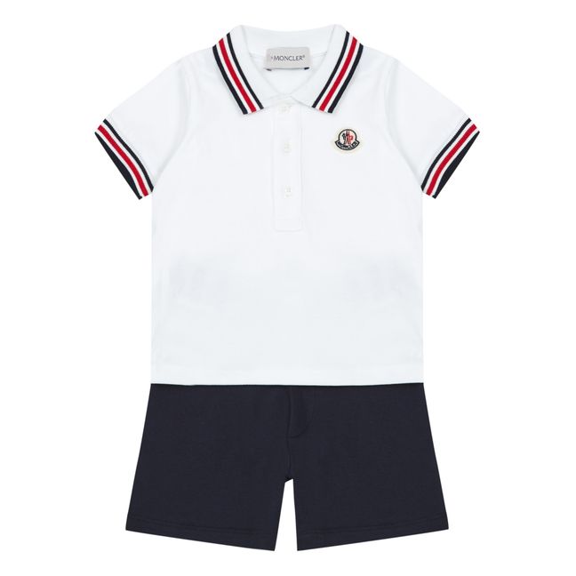 Poloshirt und Shorts-Set  Navy