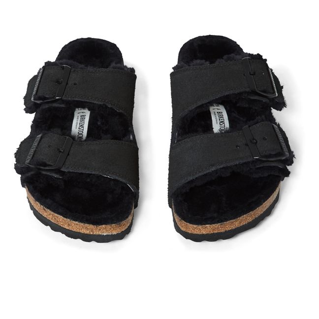 Shearling Arizona Sandals - Adult Collection - Black