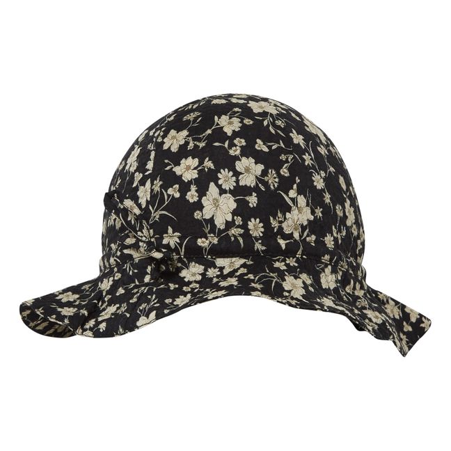 Cadia Floral Hat Black