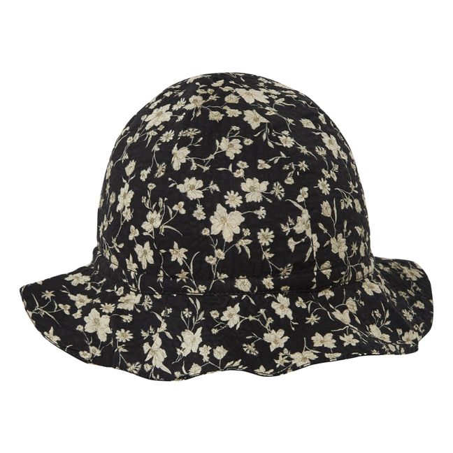 Cadia Floral Hat Black