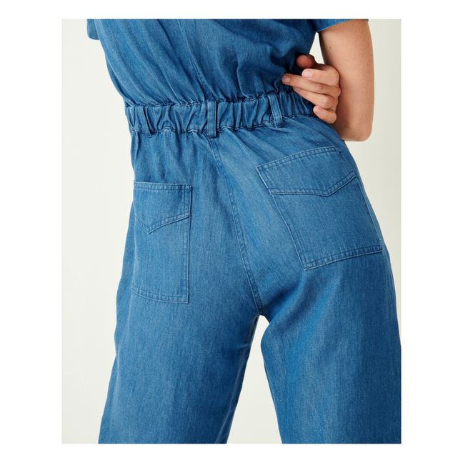 Combinaison Long Hoa Denim Souple | Bleu