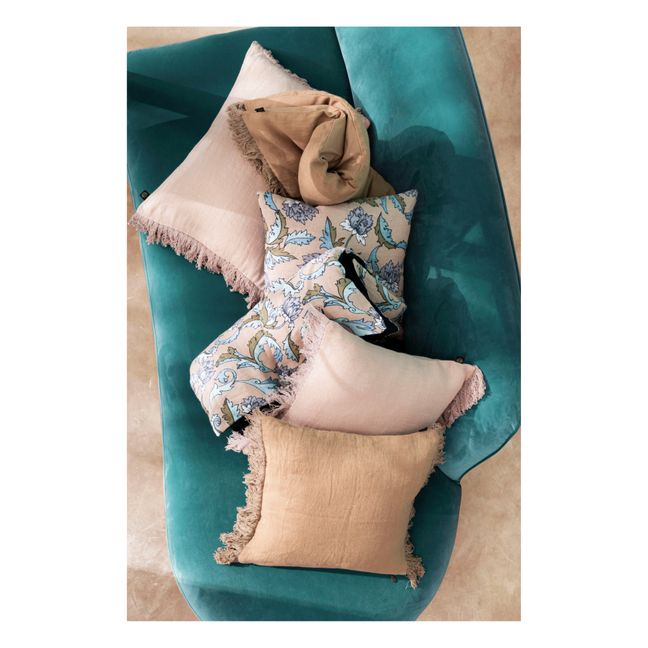 Wani Linen Fringed Cushion Cover Natural