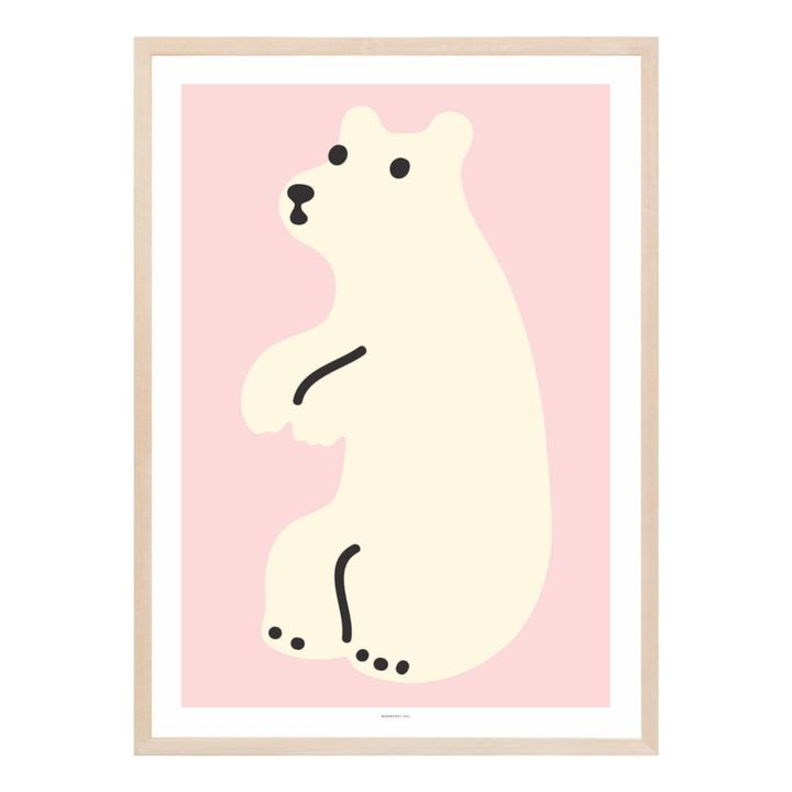 Affiche Huggy bear | Rose- Image produit n°0