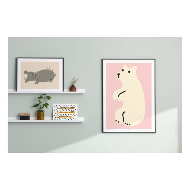 Affiche Huggy bear | Rose