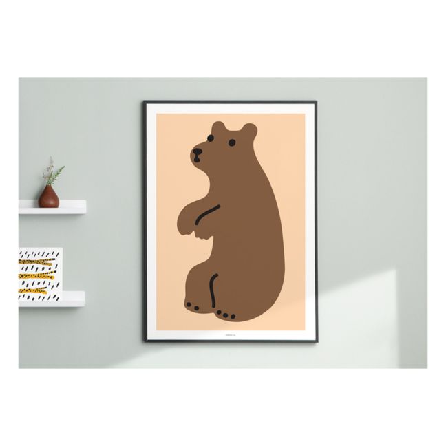 Affiche Huggy bear | Marron