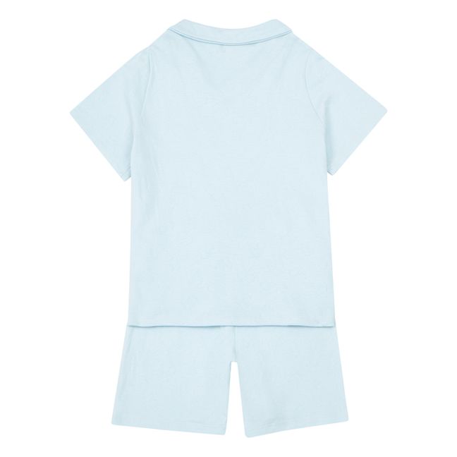 Voyageur Pyjama Top & Bottom Set Azul Cielo