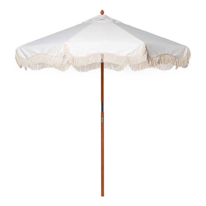 Sonnenschirm mit Fransen Market | Weiß- Produktbild Nr. 0