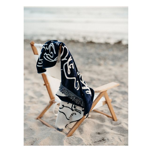Asciugamano da spiaggia | Blu marino