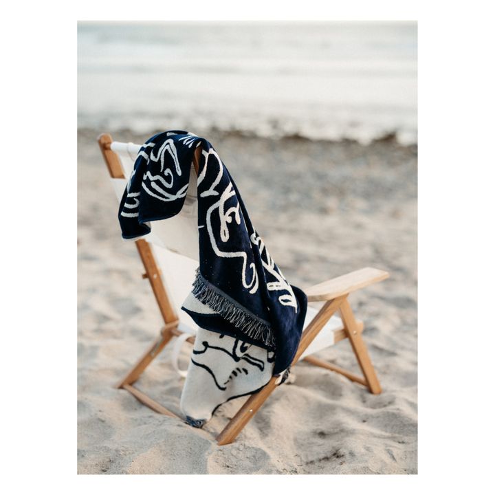 Serviette de plage | Bleu marine- Image produit n°1