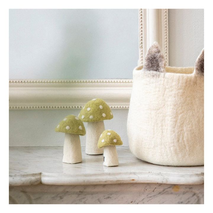 Dotty Decorative Felt Mushroom | Lindengrün- Produktbild Nr. 1