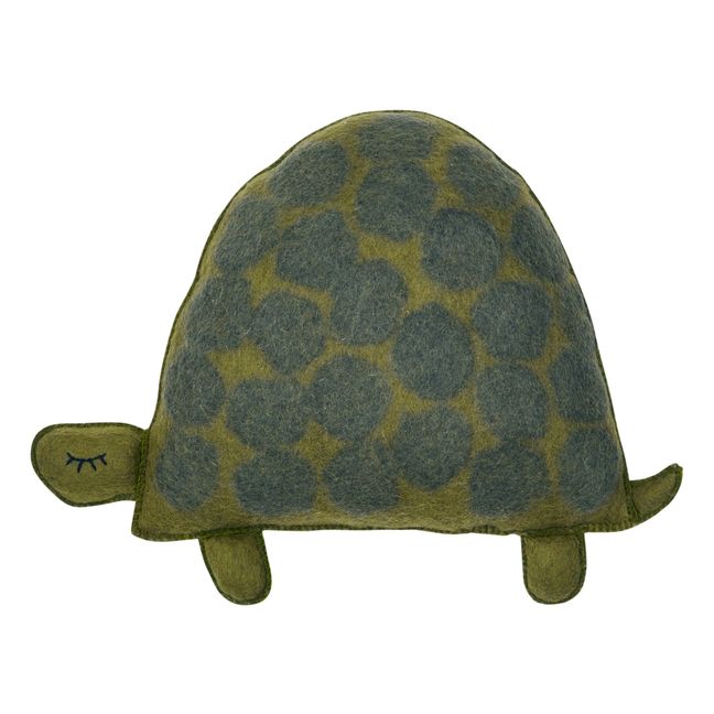 Coussin Pasu Tortue | Vert anis