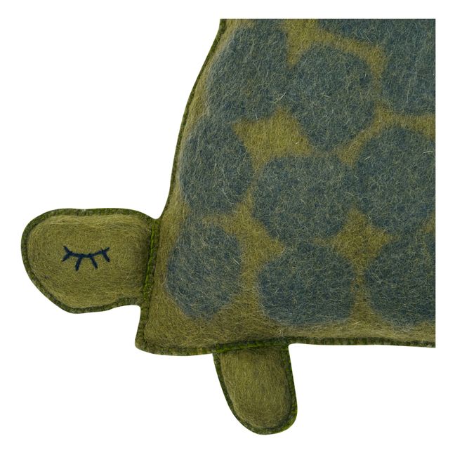 Coussin Pasu Tortue | Vert anis