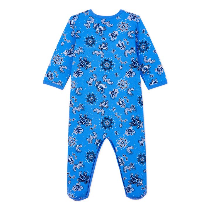 Pyjama Bent Coton Bio | Bleu- Image produit n°6