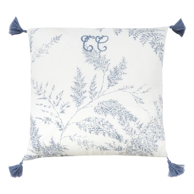 Foliage Cushion | Navy blue