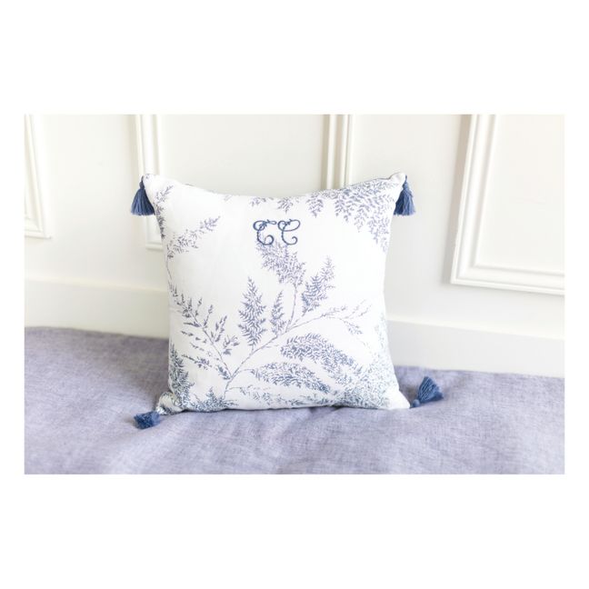 Foliage Cushion | Navy blue