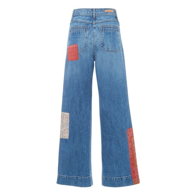 Jeans Johnny Patch aus Bio-Baumwolle Blau