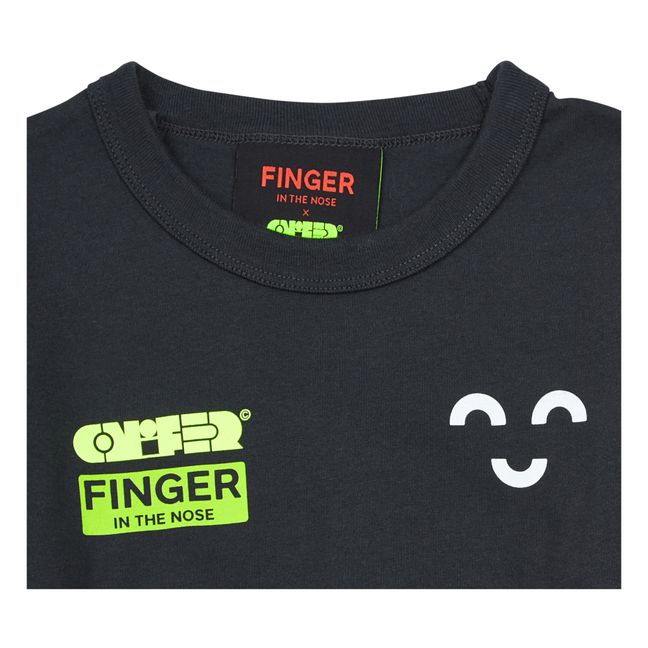 Colaboración Finger In The Nose x Ornamental Conifer - Camiseta Prince | Negro