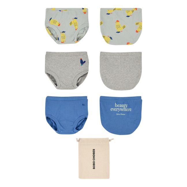 Bloomers - Set of 3 - Bobo Choses x Smallable Exclusive Blu