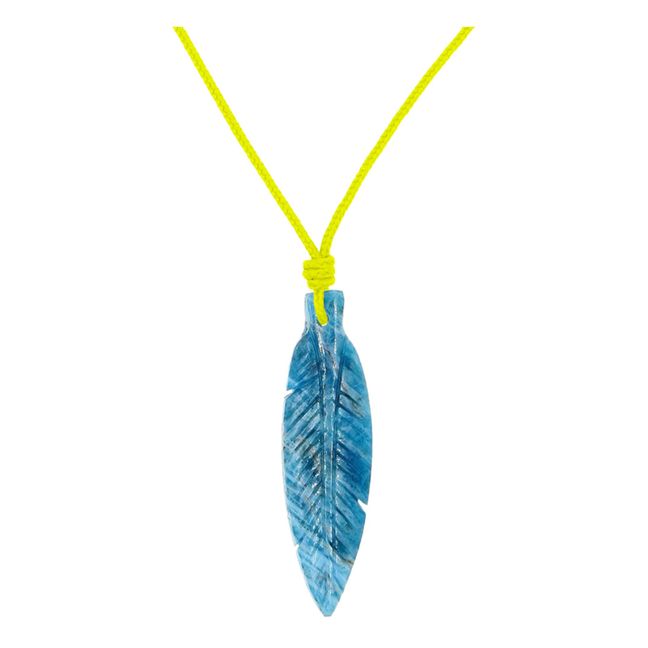 Apatite Feather Necklace - Kids’ Collection - Gelb