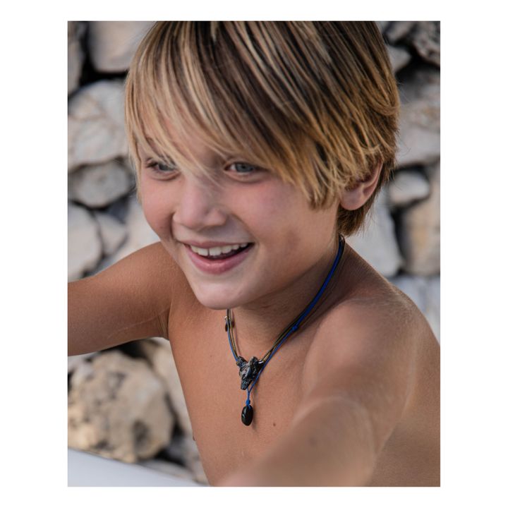 Collana con Lapis-Lazuli - Collezione Bambino  | Verde militare- Immagine del prodotto n°1