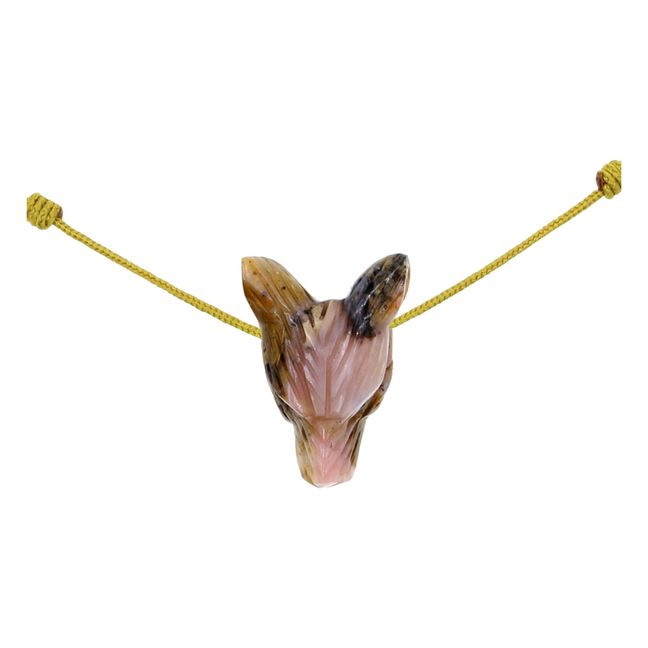 Opal Wolf Necklace - Kids’ Collection - Giallo