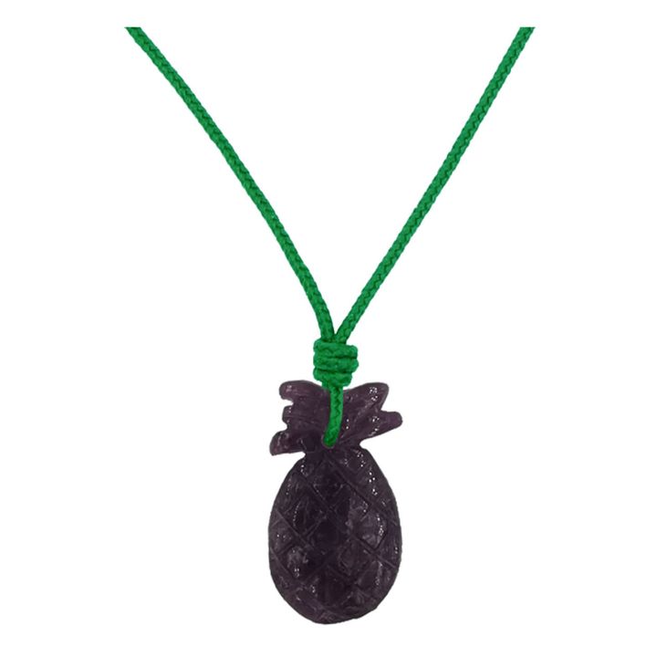 Amethyst Pineapple Necklace - Kids’ Collection  | Green- Product image n°0