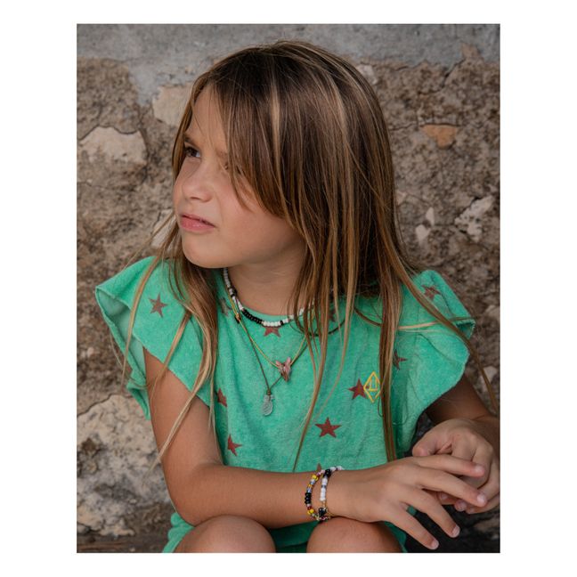 Bracelet Puka Multi Perle de Verre - Collection Enfant  | Jaune