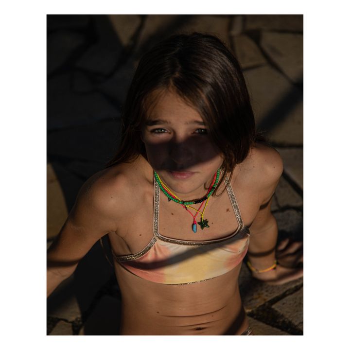 Pula Glass Bead Necklace - Kids’ Collection - Amarillo- Imagen del producto n°2