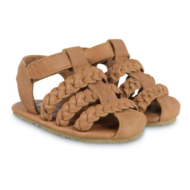 Pam Leather Sandals Camel