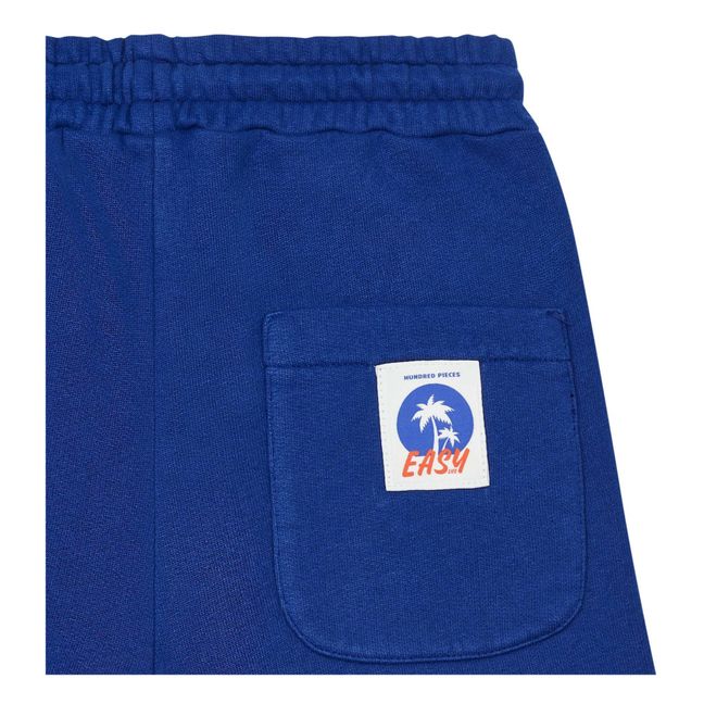Organic Cotton Shorts Blu  indaco