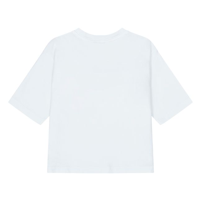 T-Shirt ampia, in cotone biologico Bianco