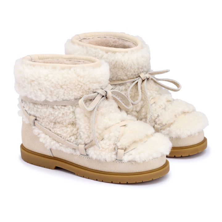 Inuka Fur-Lined Boots | Off white- Product image n°0