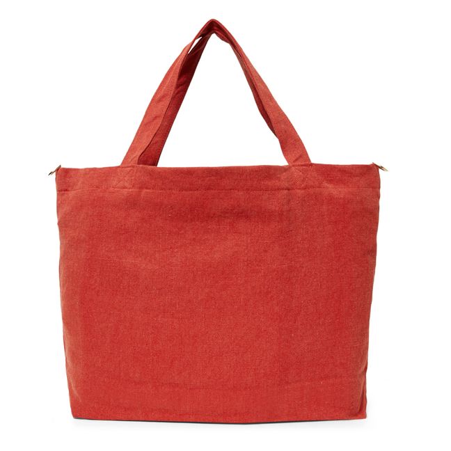 Linen Tote Bag Poppy