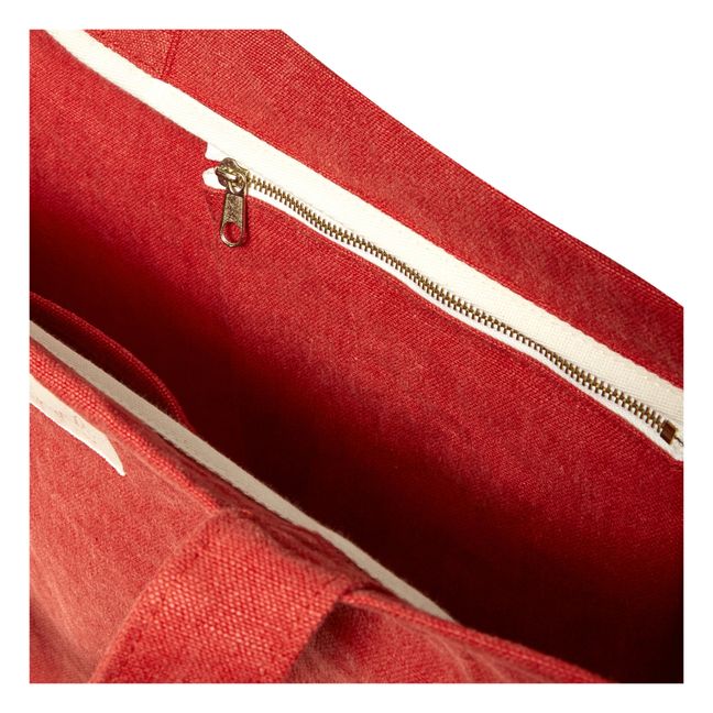 Cabas en lin | Coquelicot