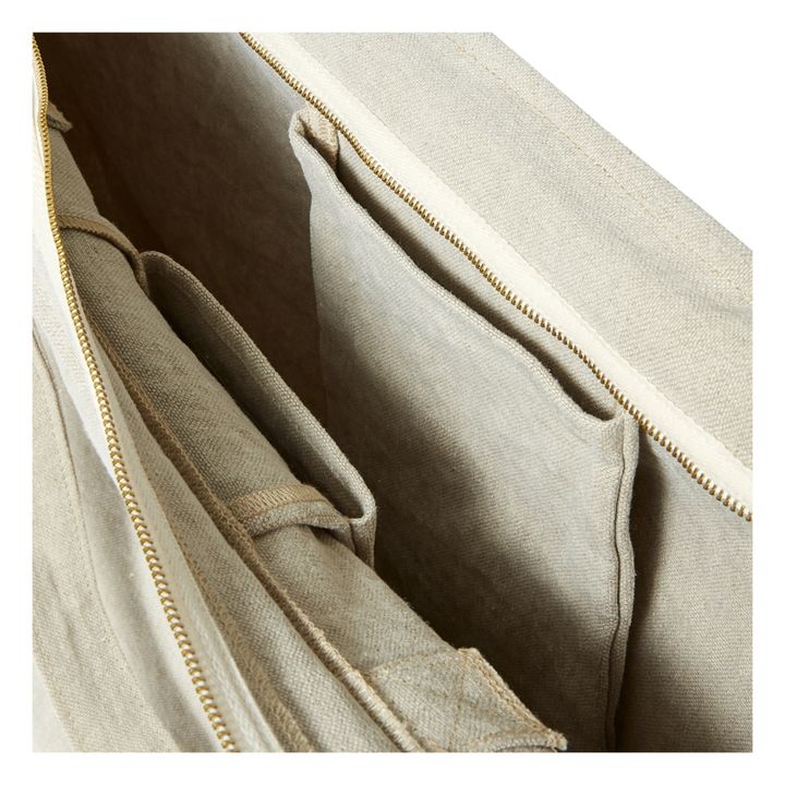 Bolsa para fin de semana de lino- Imagen del producto n°5