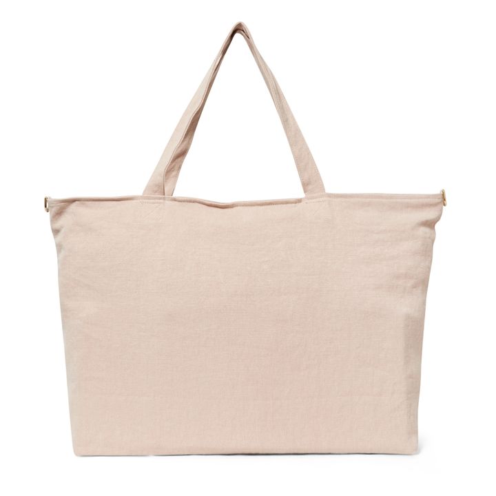 Linen Overnight Bag | Rosa incarnato- Immagine del prodotto n°4
