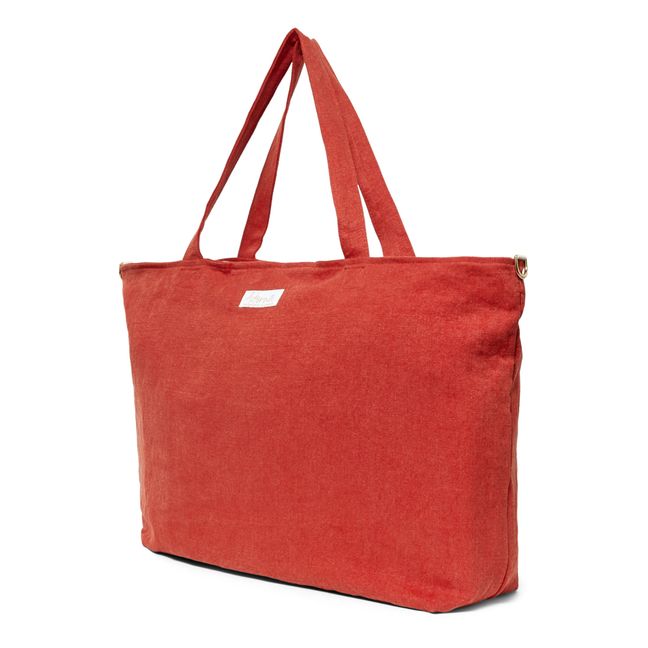 Linen Overnight Bag | Poppy