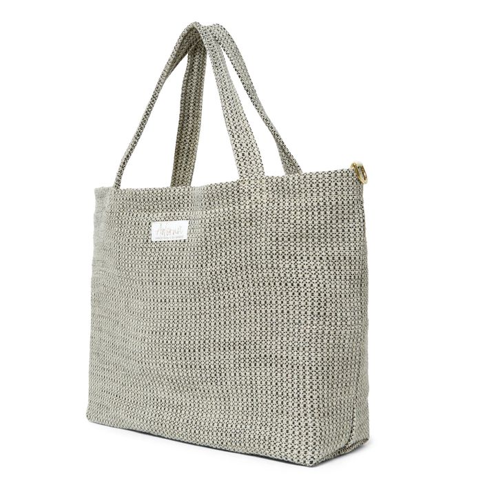 Linen Tote Bag | Dark grey- Product image n°2