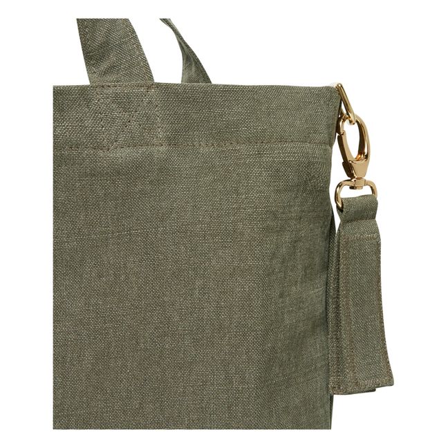 Attaches poussette pour cabas | Vert kaki