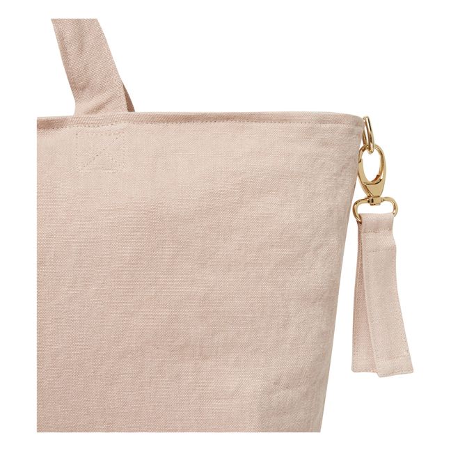 Attaches poussette pour cabas | Rose poudré