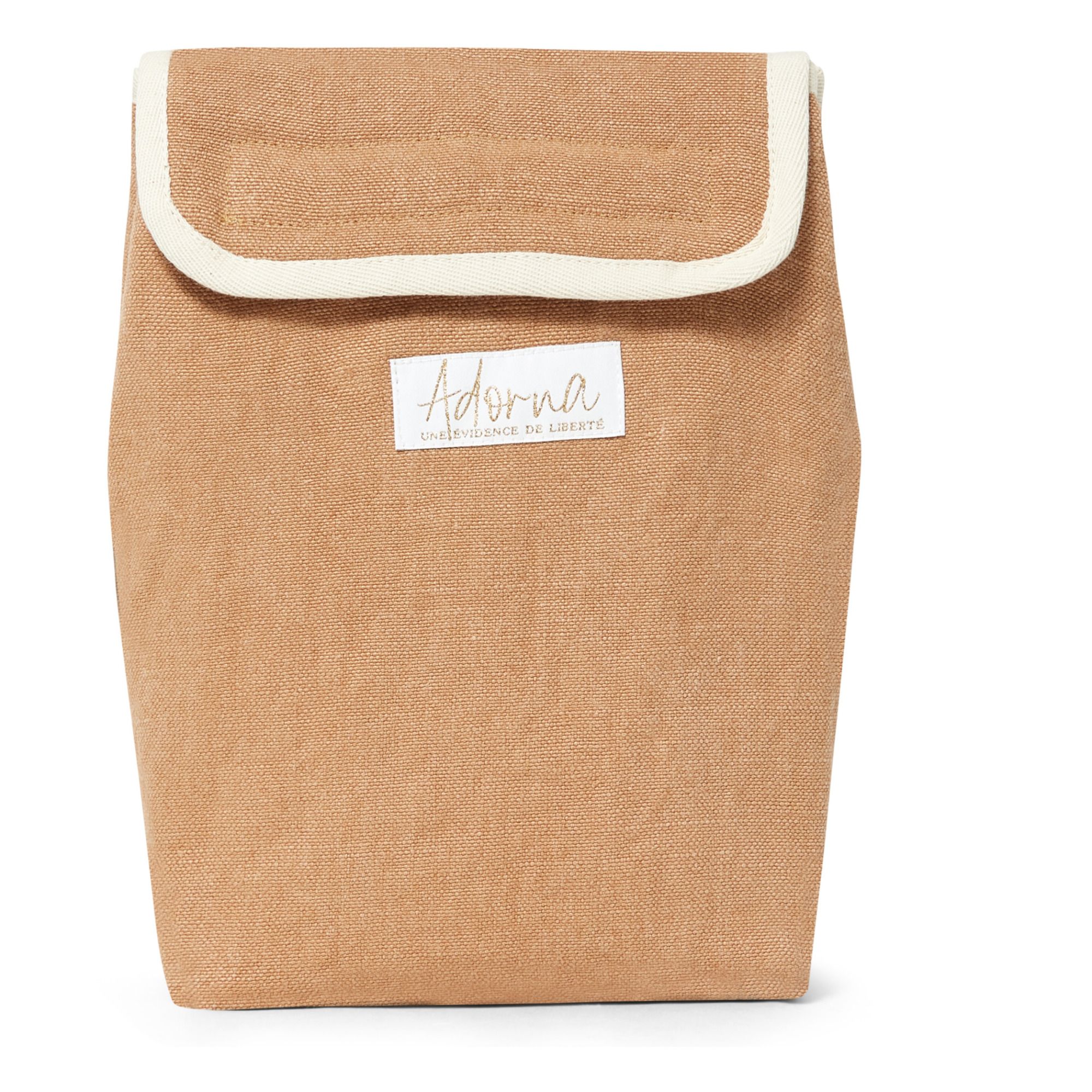 Lunch bag isotherme en lin Terracotta- Image produit n°0