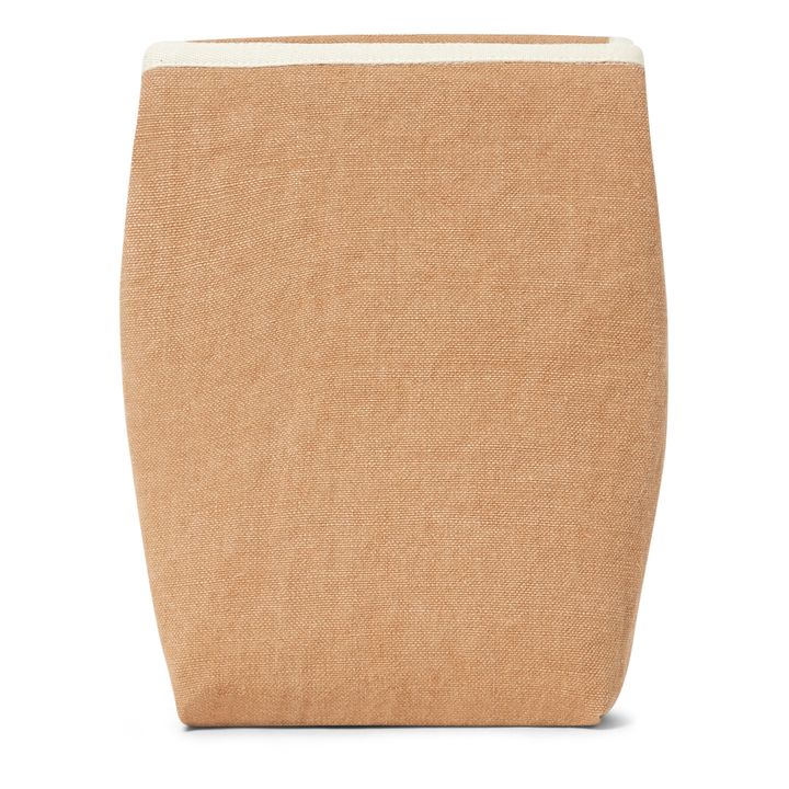 Lunch bag isotherme en lin | Terracotta- Image produit n°4