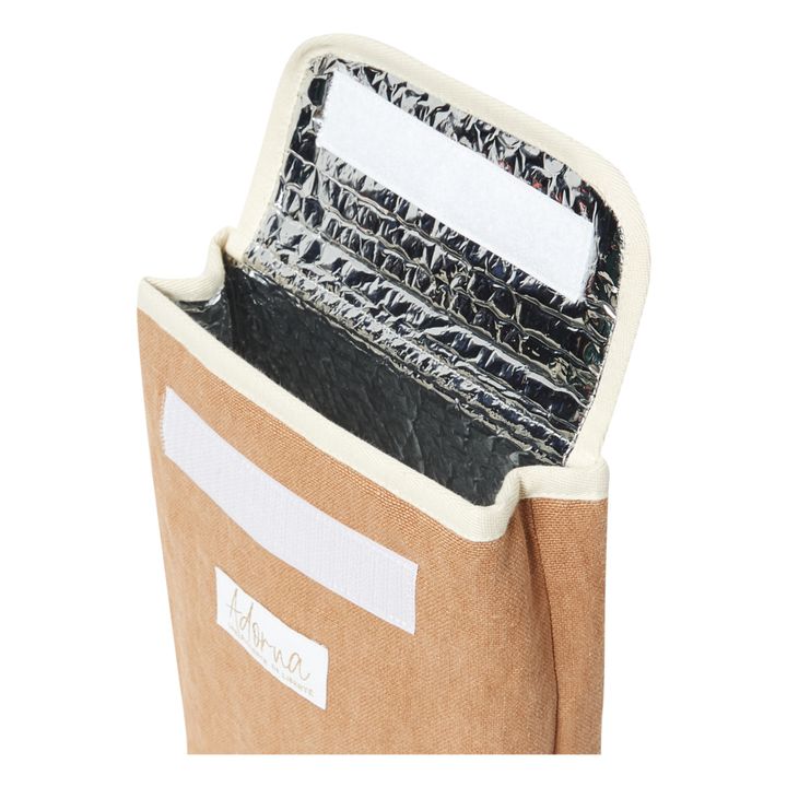 Bolsa de almuerzo isotérmica de lino | Terracotta- Imagen del producto n°6