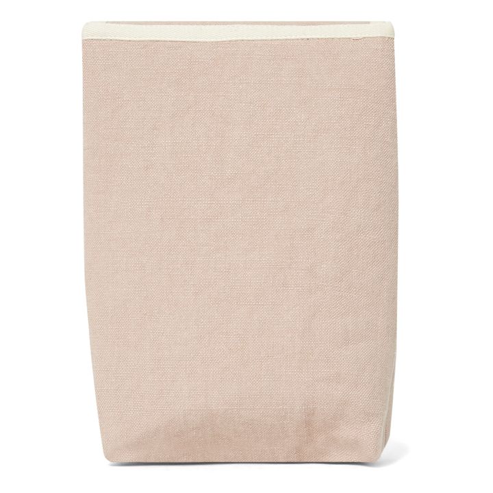 Lunch bag isotherme en lin | Rose- Image produit n°4