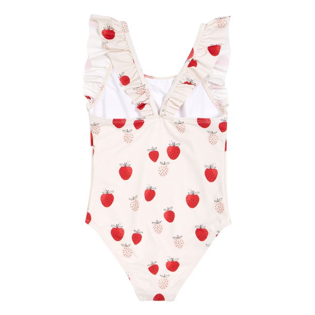 Strawberry Swimsuit Bianco