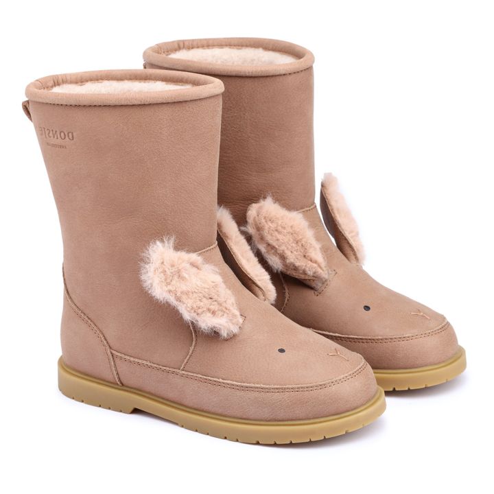 Wadudu Exclusive Fur-Lined Rabbit Boots | Marron glac- Product image n°0
