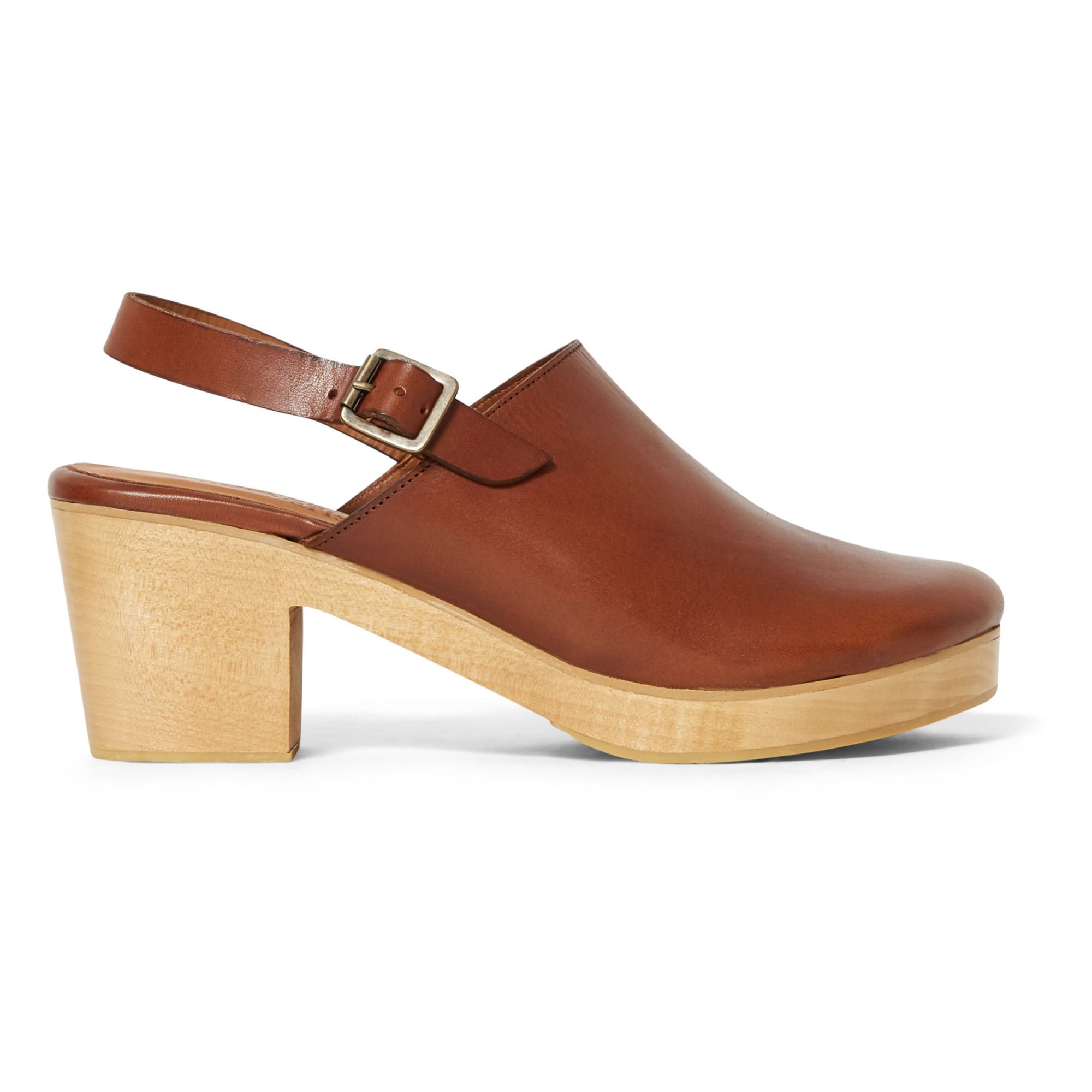 Zagreb Leather Clogs Caramel Anthology 